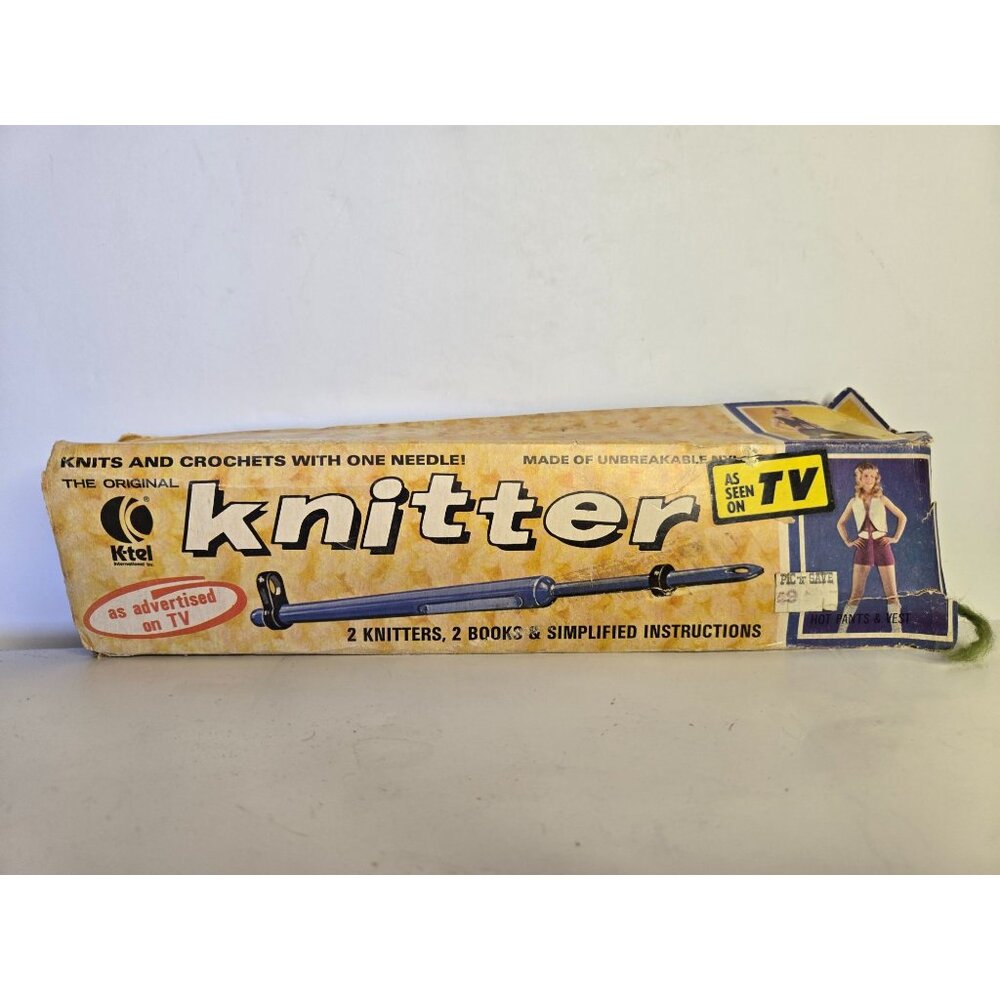 K-Tel Knitter Kit As Advertised On TV Patterns Crafty Vintage